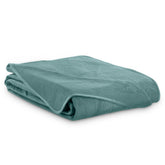 Cuvertura de pat din catifea stil modern, Palsha, 180 g/m2, turcoaz