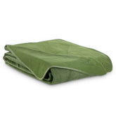Cuvertura de pat din catifea stil modern, Palsha, 180 g/m2, verde