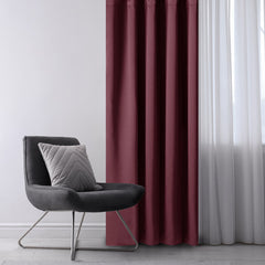 Draperie blackout cu inele, Juliette, densitate 230 g/mp, bordeaux, 1 buc