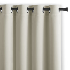 Draperie blackout cu inele, Juliette, densitate 230 g/mp, crem, 1 buc