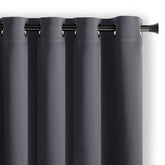 Draperie blackout cu inele, Juliette, densitate 230 g/mp, gri, 1 buc