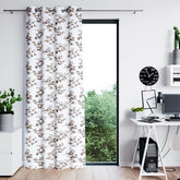 Draperie blackout cu inele, Serenity, densitate 200 g/mp, bej, 1 buc