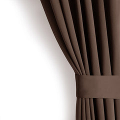 Draperie blackout cu rejansa multifunctionala, fagure si ate, Juliette, densitate 230 g/mp, maro, 1 buc