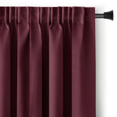 Draperie blackout cu rejansa multifunctionala, fagure si ate, Juliette, densitate 230 g/mp, bordeaux, 1 buc