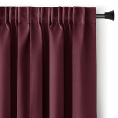 Draperie blackout cu rejansa multifunctionala, fagure si ate, Juliette, densitate 230 g/mp, bordeaux, 1 buc