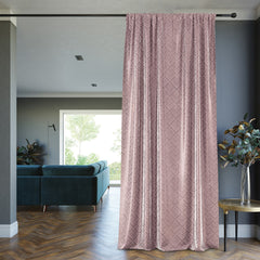 Draperie blackout cu rejansa stil glamour, Caspe, densitate 230 g/mp, roz, 1 buc