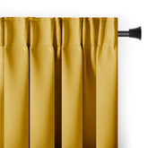 Draperie blackout cu rejansa multifunctionala, fagure si ate, Juliette, densitate 230 g/mp, galben, 1 buc
