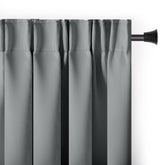 Draperie blackout cu rejansa multifunctionala, fagure si ate, Juliette, densitate 230 g/mp, gri deschis, 1 buc