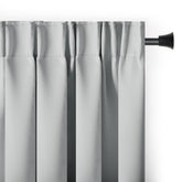 Draperie blackout cu rejansa multifunctionala, fagure si ate, Juliette, densitate 230 g/mp, gri pastel, 1 buc