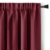 Draperie blackout cu rejansa multifunctionala, fagure si ate, Juliette, densitate 230 g/mp, rosu carmin, 1 buc