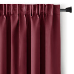 Draperie blackout cu rejansa multifunctionala, fagure si ate, Juliette, densitate 230 g/mp, rosu carmin, 1 buc