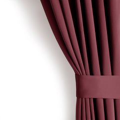 Draperie blackout cu inele, Juliette, densitate 230 g/mp, rosu carmin, 1 buc