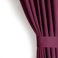 Draperie blackout cu inele, Juliette, densitate 230 g/mp, violet pruna, 1 buc
