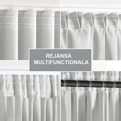 Perdea tip tesatura in cu rejansa multifunctionala, Alenka, densitate 200 g/m2, bej deschis