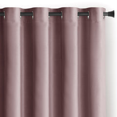 Draperie din catifea cu inele, Velvet, densitate 210 g/mp, opacitate 77%, Bej inchis, 1 buc