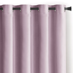 Draperie din catifea cu inele, Velvet, densitate 210 g/mp, opacitate 77%, Pink, 1 buc
