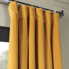 Draperie din catifea cu rejansa, Premium, densitate 700 g/mp, Galben