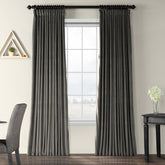 Draperie din catifea cu rejansa, Premium, densitate 700 g/mp, Gri