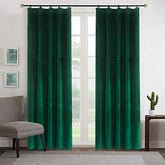Draperie din catifea cu rejansa, Premium, densitate 700 g/mp, Verde Smarald