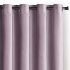 Draperie din catifea cu inele, Velvet, densitate 210 g/mp, opacitate 77%, Lila, 1 buc