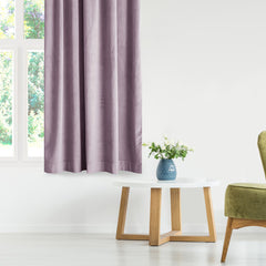Draperie din catifea cu inele, Velvet, densitate 210 g/mp, opacitate 77%, Lila, 1 buc