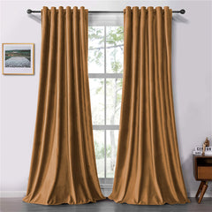 Draperie soft cu rejansa transparenta cu ate pentru galerie, Super, densitate 200 g/mp, Maro