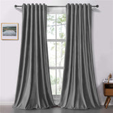 Draperie soft cu rejansa transparenta cu ate pentru galerie, Super, densitate 200 g/mp, Gri