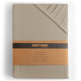 Cearsaf de pat cu elastic din tricot, bumbac 100%, 135 g/m2, Amber, cappuccino