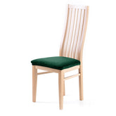 Husa pentru scaun din catifea cu elastic taburet, 190 g/m2, Sento, 40x40x5 cm, verde, 1 buc