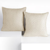 Set 2 huse perne decorative matlasate stil modern, Softa, 70 g/m2, Bej