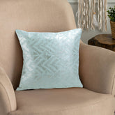 Set 2 huse pernute decorative cu fermoar, Navia, Verde menta