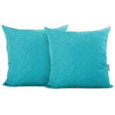 Set 2 huse perne decorative matlasate, Axel, 70 g/m2, Albastru