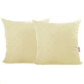 Set 2 huse perne decorative matlasate, Axel, 70 g/m2, Crem