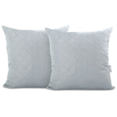Set 2 huse perne decorative matlasate, Axel, 70 g/m2, Gri deschis