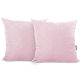 Set 2 huse perne decorative matlasate, Axel, 70 g/m2, Roz pudrat
