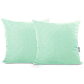 Set 2 huse perne decorative matlasate, Axel, 70 g/m2, Verde menta