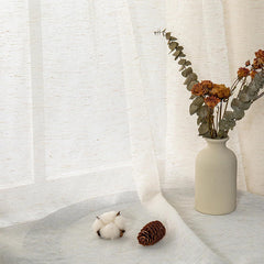 Perdea tip tesatura in cu inele, Tilburg, densitate 95 g/m2, bej