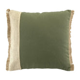 Perna decorativa din bumbac stil boho, Greenybel, 200 g/m2, verde