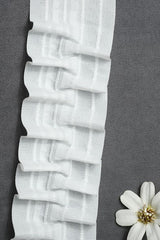 Set draperii tip tesatura in cu rejansa din bumbac tip fagure, Madison, densitate 700 g/ml, Calandra, 2 buc