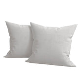 Set 2 huse pernute decorative din catifea cu fermoar, Madison, densitate 700 g/ml, Cloud