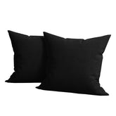 Set 2 huse pernute decorative din catifea cu fermoar, Madison, densitate 700 g/ml, Negru