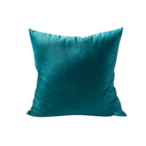 Set 2 huse pernute decorative din catifea cu fermoar, Madison, densitate 700 g/ml, Turcoaz