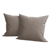 Set 2 huse pernute decorative din catifea cu fermoar, Madison, densitate 700 g/ml, Harbor gray
