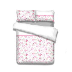 Set 2 huse pilota si 2 huse perna din bumbac, model dream catcher, Snuggy, 155x220 cm, 80x80 cm, roz pudrat, 4 piese