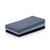 Set 3 prosoape de bucatarie din bumbac, model clasic, Letty, 50 x 70 cm, albastru inchis