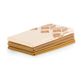 Set 3 prosoape de bucatarie din bumbac, stil modern mixt, Letty, 50 x 70 cm, caramel