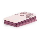 Set 3 prosoape de bucatarie din bumbac, stil modern mixt, Letty, 50 x 70 cm, roz pudra