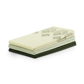Set 3 prosoape de bucatarie din bumbac, stil modern mixt, Letty, 50 x 70 cm, verde