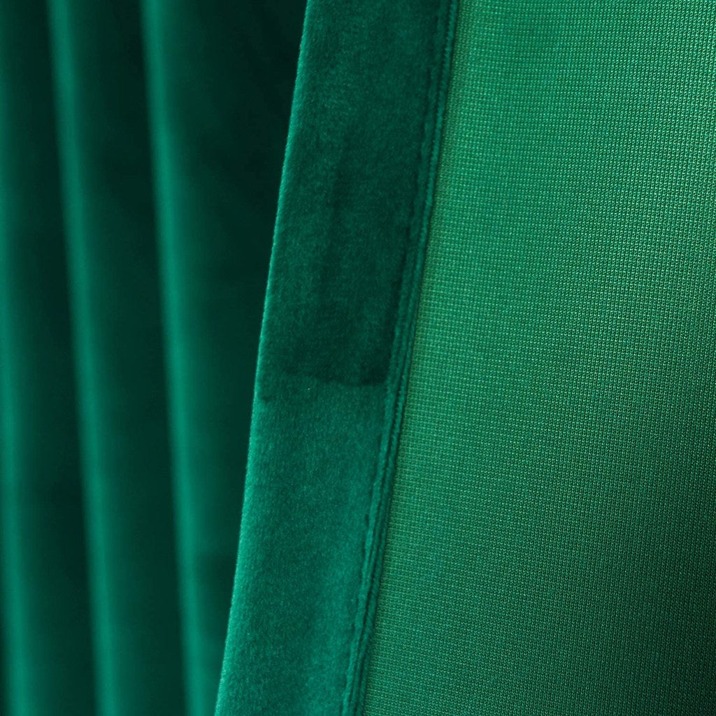 Draperie din catifea cu rejansa transparenta cu ate pentru galerie, Madison, densitate 700 g/ml, Sacramento Green, 1 buc