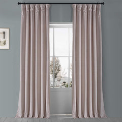Set draperii din catifea cu rejansa din bumbac tip fagure, Madison, densitate 700 g/ml, Faux Fur, 2 buc